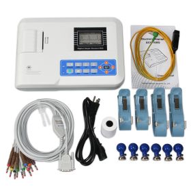 CONTEC Digital 1 Channel 12 Lead ECG Machine EKG Electrocardiograph ECG100G Printer