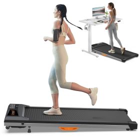 Under Desk Treadmill with Incline, Walking Pad for Home/Office, Portable Walking Treadmill 2.5HP