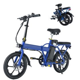 Adult Electric Bicycles 500 W Motor 15.5 MPH Max Speed, 16inch Tire, 42 V 10.4 AH Removable Battery for Electric Bike, Multi-Shock Absorption