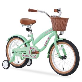 Multiple Colors,Girls Bike for 4-7 Years Old Kids,16 inch wheel , Training Wheels Included