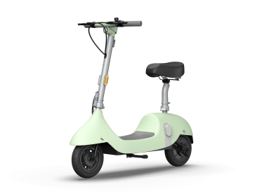 EA10C Ceetle Pro Electric Scooter with Foldable Seat w/35 Miles Operating Range & 15.5mph Max Speed - Green