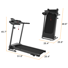 250LBS Electric Walk Folding Electric Treadmill Bluetooth APP Walking Aerobic Training 12 preset Program 5in-LCD Display 2.5HP Motor Home / Office adu