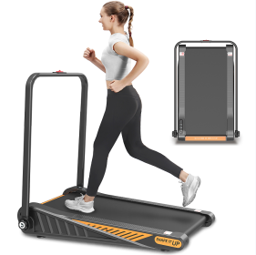 280LBS Treadmill Remote Portable Walking Aerobic Training Preset Program 2.5HP Silent motor Indoor Body Building Running Home / Office Fitness Adult M