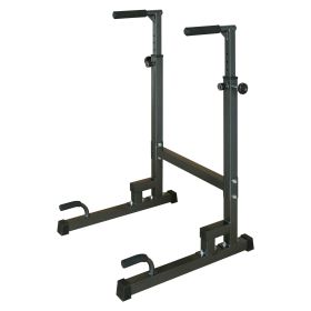 Power Tower Dip Station with Bench Pull Up Bar Stand Adjustable Height Heavy Duty Multi-Function Fitness Training Equipment