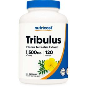 Nutricost Tribulus Terrestris Extract 1500mg, 240 Capsules, 120 Servings, Supplement