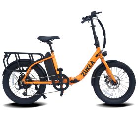 Electric Bike for Adults, 500W Motor 25MPH Max Speed, 48V 10AH Removable Battery, 20" Fat Tire Foldable Electric Bike and 7-Speed Electric Bicycles