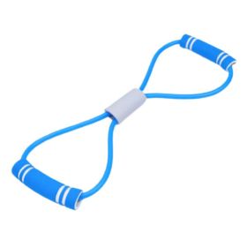 8-shaped Resistance Bands; Stretch Fitness Band; Pull Rope; Chest Arm And Shoulder Stretch Bands Exercise Equipment For Home Workout; Physical Therapy (Color: Blue)