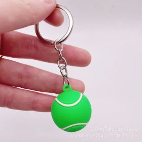 Volleyball Keychain Charm Student Sports (Color: Tennis)