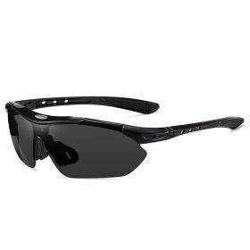 Riding Cycling Sunglasses Sports Bicycle Glasses Goggles Mountain Bike Glasses Men's Women Outdoor Lens UV400 Eyewear (Lens Color: black black)