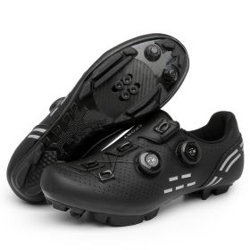 MTB Cycling Shoes Carbon Men Sports Route Cleats Road Bike Boots Racing Speed Sneaker Women Flat Spd Mountain Bicycle Shoes (Color: black mtb, size: 41)