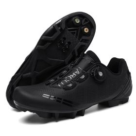 Men Sapatilha Ciclismo Mtb Sport Cycling Shoes Spd Cleats Road Bike Boots Women Speed Sneaker Racing Mountain Bicycle Shoes Flat (Color: black mtb, size: 37)