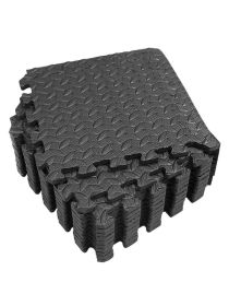 Premium Leaf Design Eva Mats Exercise Protection Flooring (size: M)