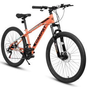 A2610 26 inch Mountain Bike 21 Speeds, Suspension Fork, Steel Frame Disc-Brake for Men Women Mens Bicycle Adlut Bike (Color: As pic)