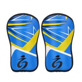 Kid's soccer goalkeeper gloves guantes de portero for children 5-16 years old soft goalkeeper gloves children riding scooters sp (Color: Blue Leggings, size: 7)